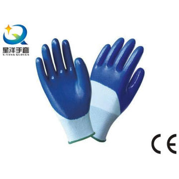 13G полиэфирная оболочка с перчатками с покрытием из нитрила 3/4 (N7012)